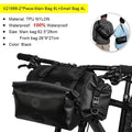 Sac de vélo étanche grande capacité, sac de guidon, 2 pièces, sac de cyclisme pour tube avant, accessoires de vélo, sac de vélo étanche pour guidon de vélo, accessoires de cyclisme pour vélo de sport