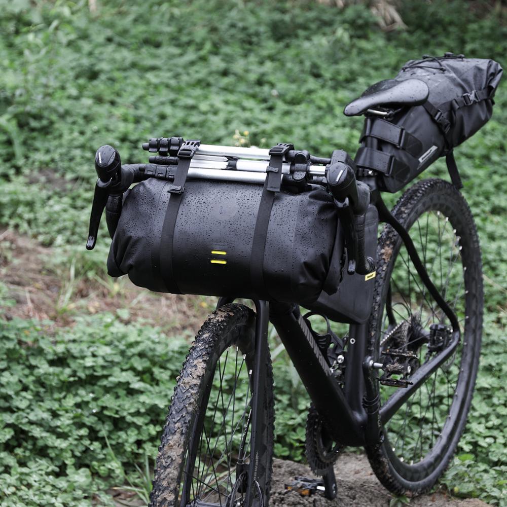 Sac de vélo étanche grande capacité, sac de guidon, 2 pièces, sac de cyclisme pour tube avant, accessoires de vélo, sac de vélo étanche pour guidon de vélo, accessoires de cyclisme pour vélo de sport