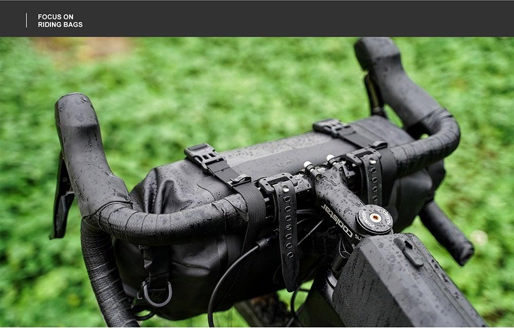 Sac de vélo étanche grande capacité, sac de guidon, 2 pièces, sac de cyclisme pour tube avant, accessoires de vélo, sac de vélo étanche pour guidon de vélo, accessoires de cyclisme pour vélo de sport