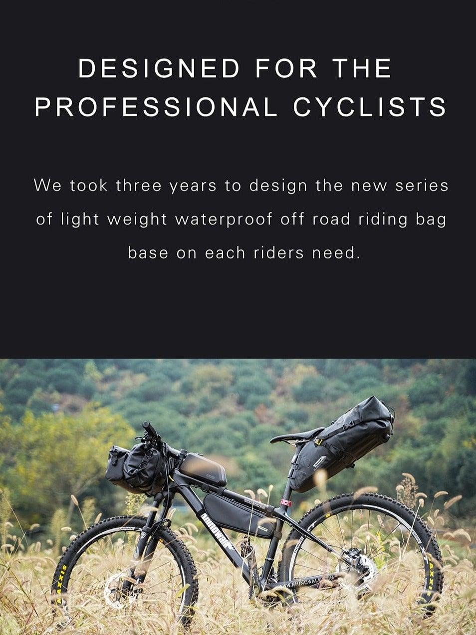 Sac de vélo étanche grande capacité, sac de guidon, 2 pièces, sac de cyclisme pour tube avant, accessoires de vélo, sac de vélo étanche pour guidon de vélo, accessoires de cyclisme pour vélo de sport