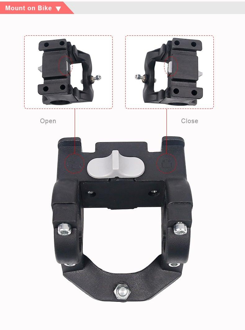 Panier de vélo pour guidon, support de transport pour cyclisme, pochette de vélo, sac de transport avant, panier de chargement de vélo, panier de vélo amovible, panier pliable pour petit chien ou chat pour la plupart des VTT et vélos, installation facile
