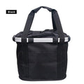 Panier de vélo pour guidon, support de transport pour cyclisme, pochette de vélo, sac de transport avant, panier de chargement de vélo, panier de vélo amovible, panier pliable pour petit chien ou chat pour la plupart des VTT et vélos, installation facile