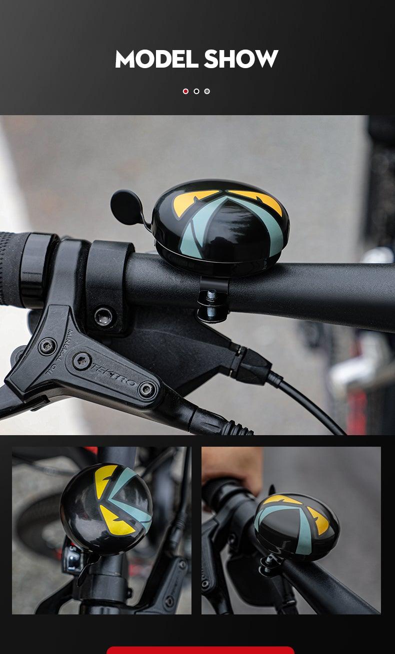 Klaxon de vélo pour la sécurité à vélo, adorable klaxon en alliage d'aluminium, sonnette métallique pour guidon, accessoires de cyclisme, sonnette de vélo classique en aluminium avec un son clair et fort pour vélos d'enfants et d'adultes