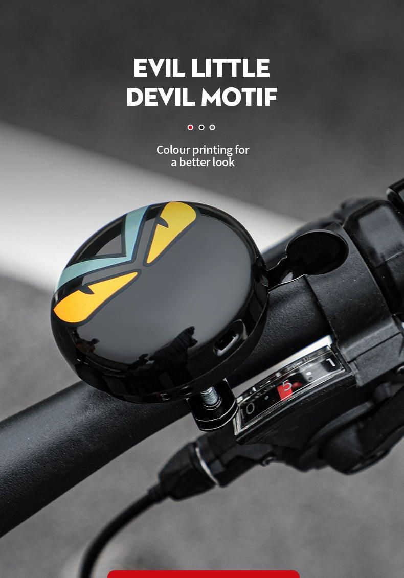Klaxon de vélo pour la sécurité à vélo, adorable klaxon en alliage d'aluminium, sonnette métallique pour guidon, accessoires de cyclisme, sonnette de vélo classique en aluminium avec un son clair et fort pour vélos d'enfants et d'adultes