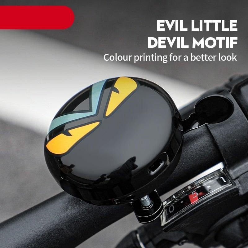 Klaxon de vélo pour la sécurité à vélo, adorable klaxon en alliage d'aluminium, sonnette métallique pour guidon, accessoires de cyclisme, sonnette de vélo classique en aluminium avec un son clair et fort pour vélos d'enfants et d'adultes