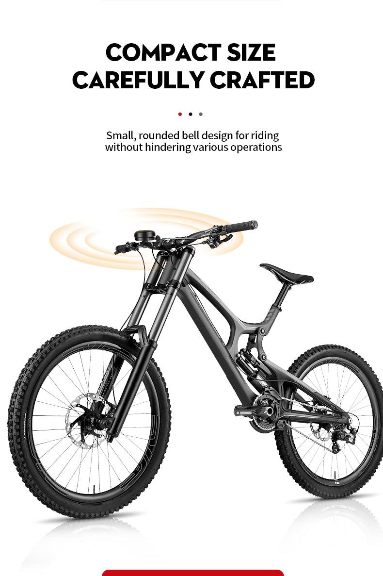 Klaxon de vélo pour la sécurité à vélo, adorable klaxon en alliage d'aluminium, sonnette métallique pour guidon, accessoires de cyclisme, sonnette de vélo classique en aluminium avec un son clair et fort pour vélos d'enfants et d'adultes