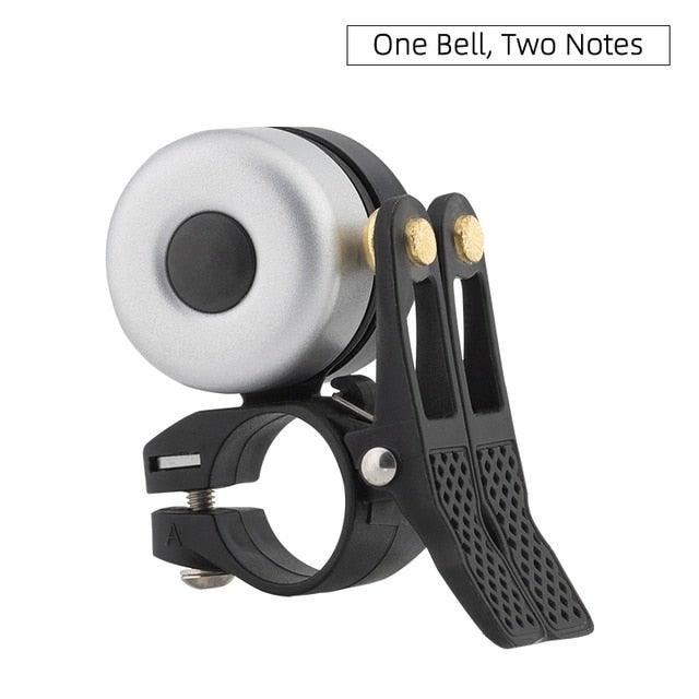Cloche de vélo, klaxon de vélo classique ordinaire, accessoires de vélo, corps entièrement métallique, tonalité forte et décente, pour adultes et enfants