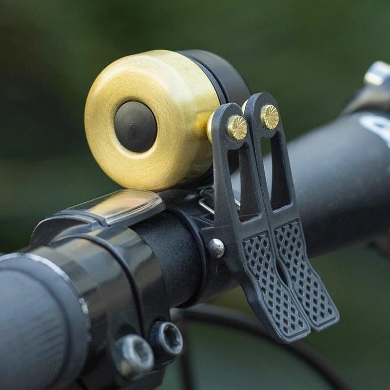 Cloche de vélo, klaxon de vélo classique ordinaire, accessoires de vélo, corps entièrement métallique, tonalité forte et décente, pour adultes et enfants