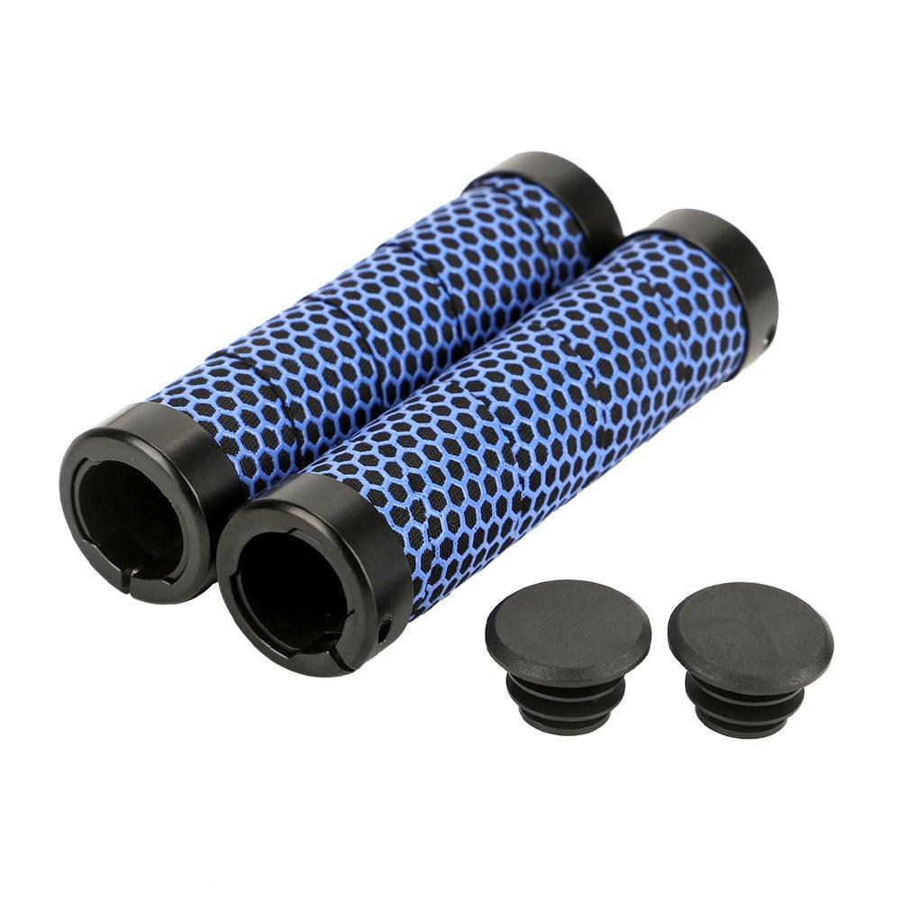 Poignées de vélo écologiques antidérapantes embout de guidon confortables pour vélo de route, doubles poignées de vélo souples et antidérapantes, confortables et absorbant les chocs pour VTT, Beach Cruiser, trottinette, vélo pliant