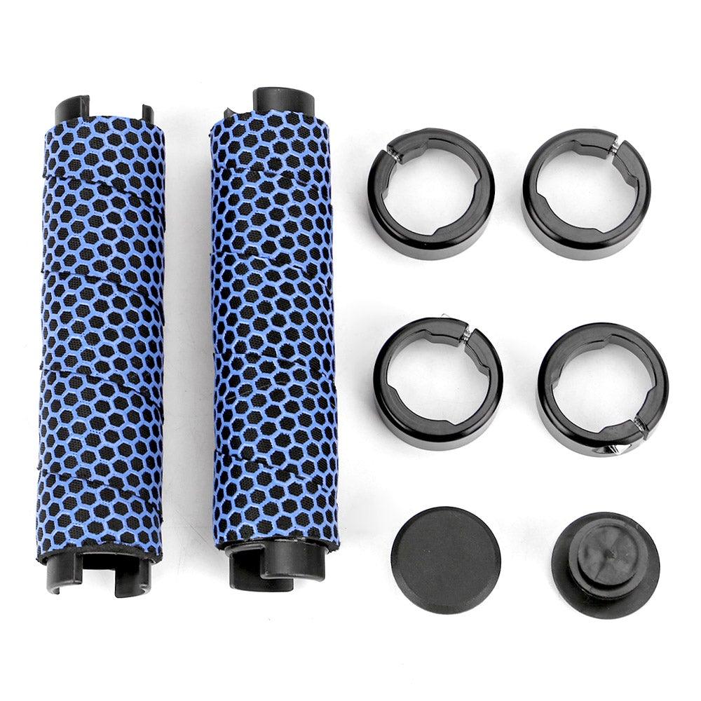 Poignées de vélo écologiques antidérapantes embout de guidon confortables pour vélo de route, doubles poignées de vélo souples et antidérapantes, confortables et absorbant les chocs pour VTT, Beach Cruiser, trottinette, vélo pliant