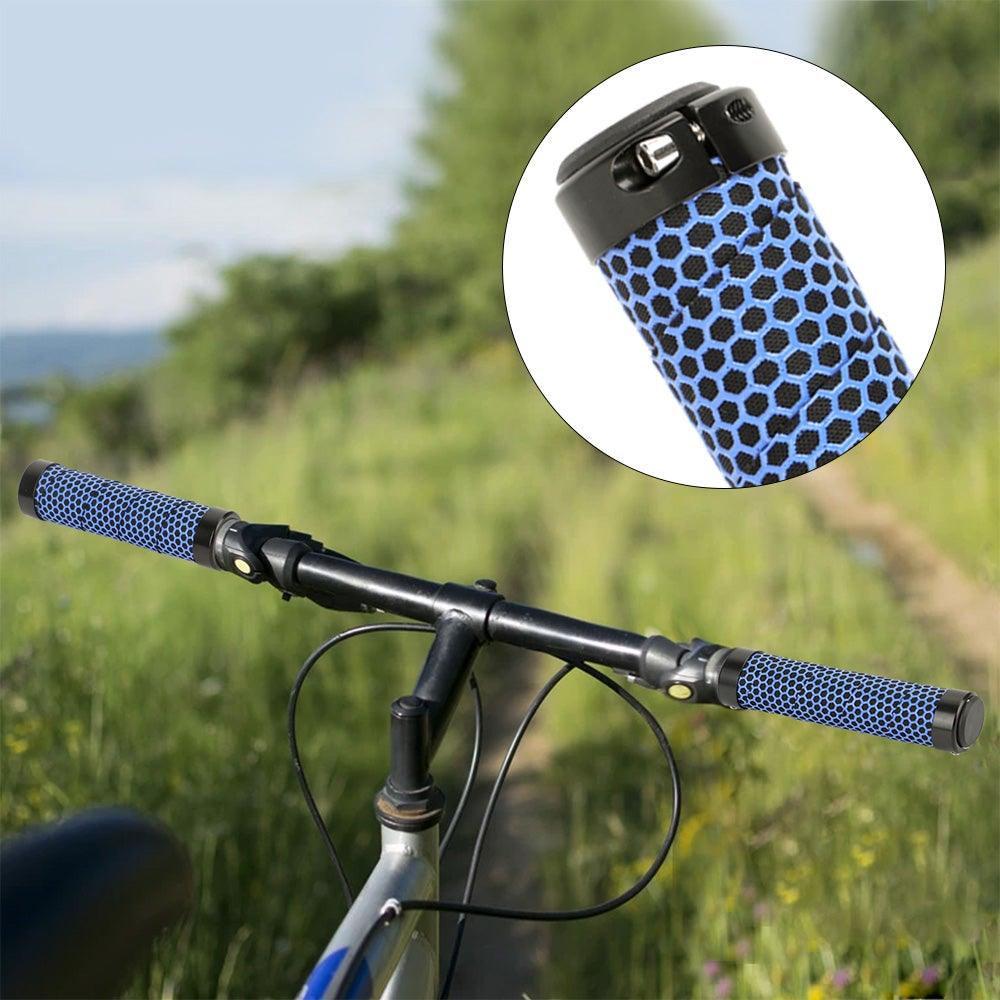 Poignées de vélo écologiques antidérapantes embout de guidon confortables pour vélo de route, doubles poignées de vélo souples et antidérapantes, confortables et absorbant les chocs pour VTT, Beach Cruiser, trottinette, vélo pliant