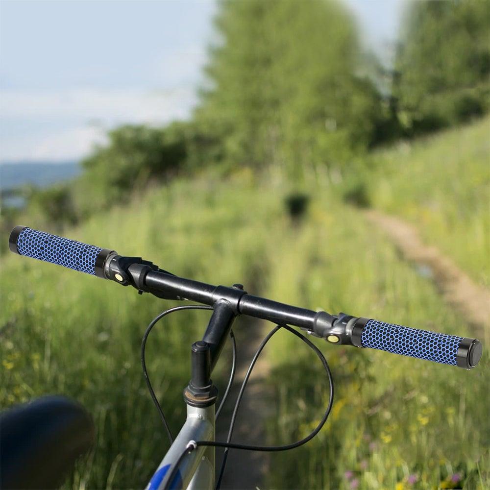 Poignées de vélo écologiques antidérapantes embout de guidon confortables pour vélo de route, doubles poignées de vélo souples et antidérapantes, confortables et absorbant les chocs pour VTT, Beach Cruiser, trottinette, vélo pliant