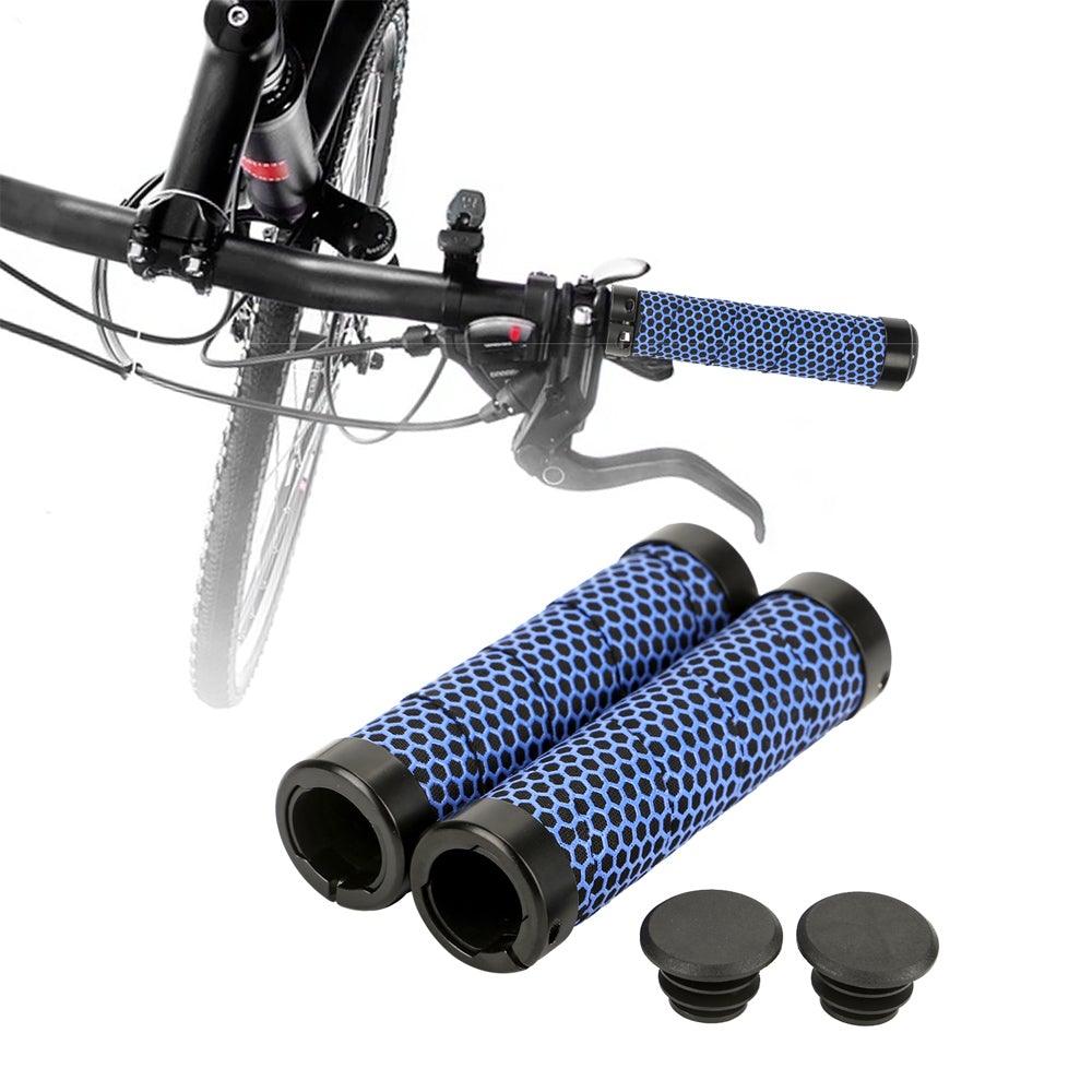 Poignées de vélo écologiques antidérapantes embout de guidon confortables pour vélo de route, doubles poignées de vélo souples et antidérapantes, confortables et absorbant les chocs pour VTT, Beach Cruiser, trottinette, vélo pliant