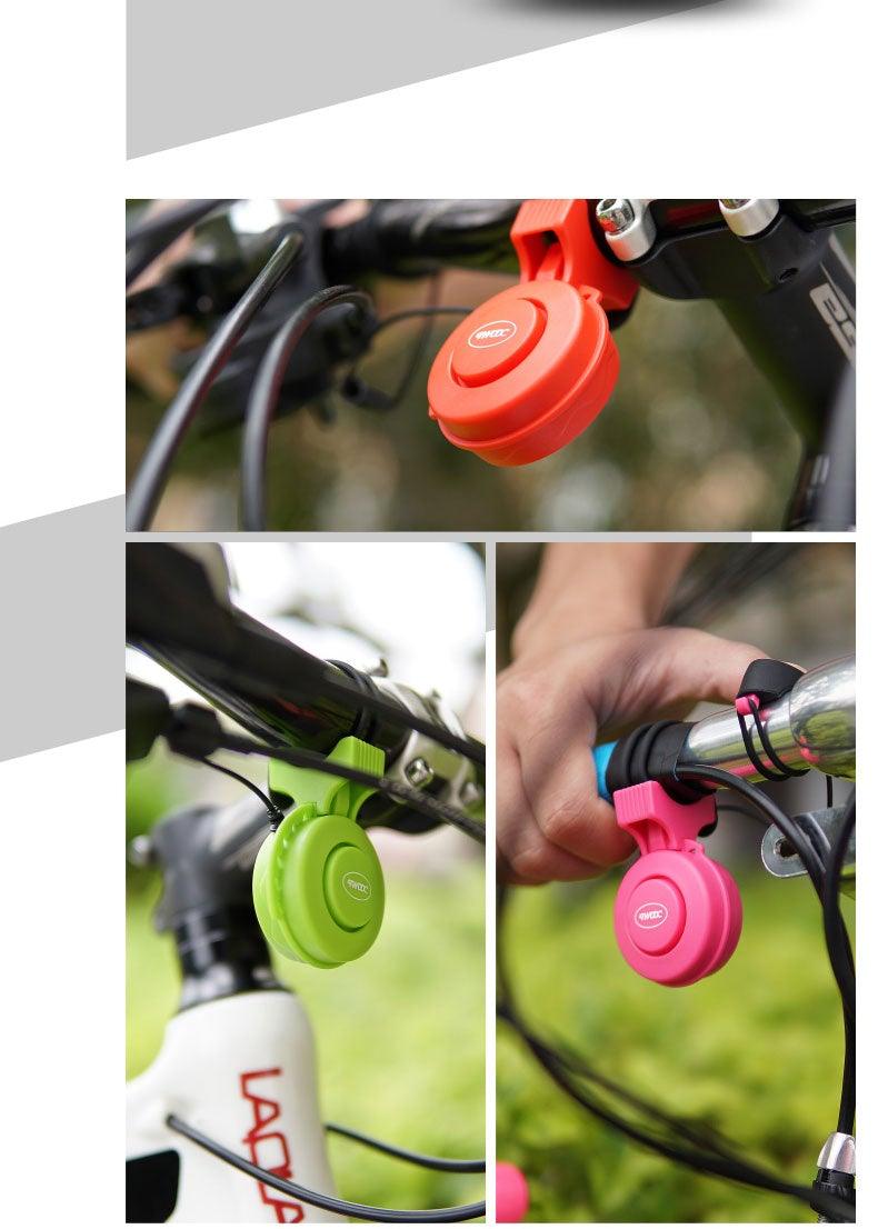 Sonnette électronique de vélo, alarme de klaxon de trottinette, chargement USB, avertisseur sonore de cyclisme, alerte de sécurité, mini klaxon de vélo bruyant rechargeable USB, alerte d'alarme de cyclisme à monter sur le guidon pour VTT