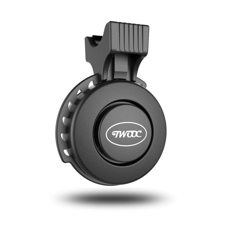 Sonnette électronique de vélo, alarme de klaxon de trottinette, chargement USB, avertisseur sonore de cyclisme, alerte de sécurité, mini klaxon de vélo bruyant rechargeable USB, alerte d'alarme de cyclisme à monter sur le guidon pour VTT