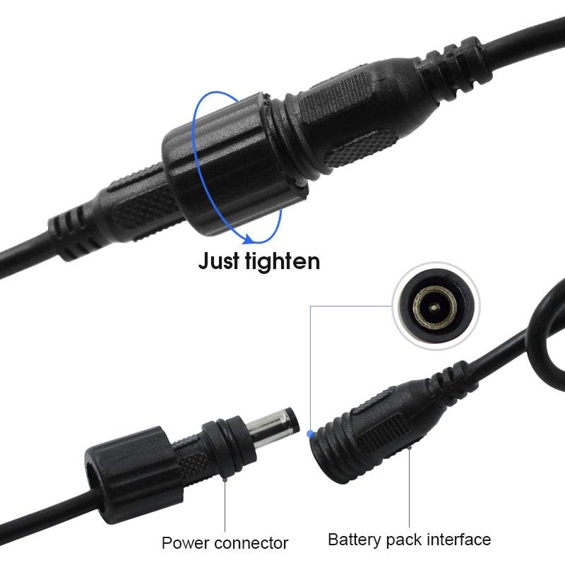 Phare avant de vélo super lumineux Phare de vélo de route Batterie de 6400 mAh Chargeur Lumière de vélo USB rechargeable Kit de phare de vélo Installable en quelques secondes sans outils Phare de vélo puissant