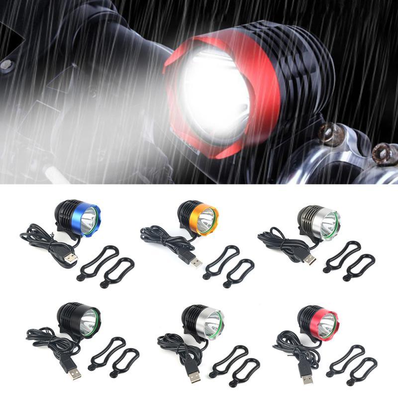 Éclairage Vélo Avant LED Rechargeable Lampe Frontale Étanche Alimentée par Batterie Lampe Torche Lumineuse Phare de Vélo Étanche LED Lampe Vélo VTT Avant Lampe Frontale Vélo 1200 Lm