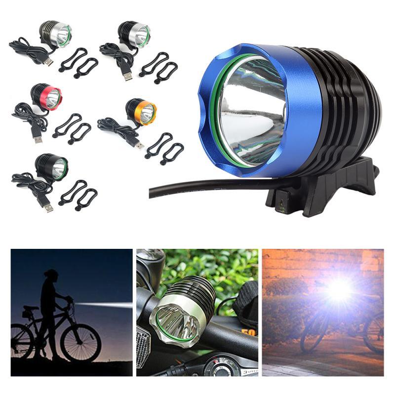 Éclairage Vélo Avant LED Rechargeable Lampe Frontale Étanche Alimentée par Batterie Lampe Torche Lumineuse Phare de Vélo Étanche LED Lampe Vélo VTT Avant Lampe Frontale Vélo 1200 Lm