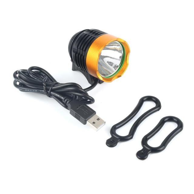 Éclairage Vélo Avant LED Rechargeable Lampe Frontale Étanche Alimentée par Batterie Lampe Torche Lumineuse Phare de Vélo Étanche LED Lampe Vélo VTT Avant Lampe Frontale Vélo 1200 Lm