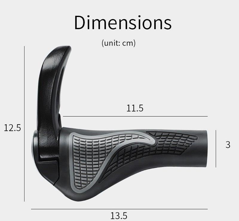 Poignées de vélo en caoutchouc antidérapantes pour guidon, manchons de guidon, verrous en alliage d'aluminium pour VTT, poignées de verrouillage pour guidon de vélo, poignées antidérapantes