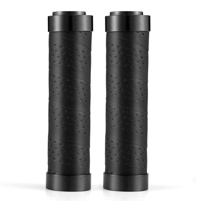 Poignées de vélo en caoutchouc antidérapantes pour guidon, manchons de guidon, verrous en alliage d'aluminium pour VTT, poignées de verrouillage pour guidon de vélo, poignées antidérapantes