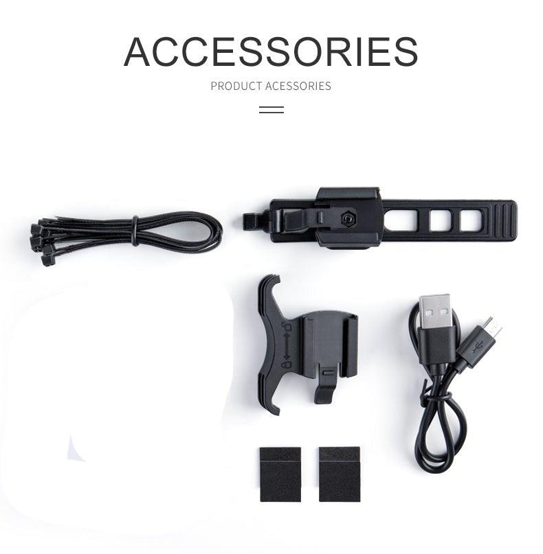 Feu arrière intelligent pour vélo, feu de freinage LED USB étanche, lampe de sécurité pour cyclisme, feux arrière de vélo étanches, rechargeable USB, ultra lumineux, feu de freinage LED pour vélo, feu arrière de sécurité pour le cyclisme, lampe de poche.