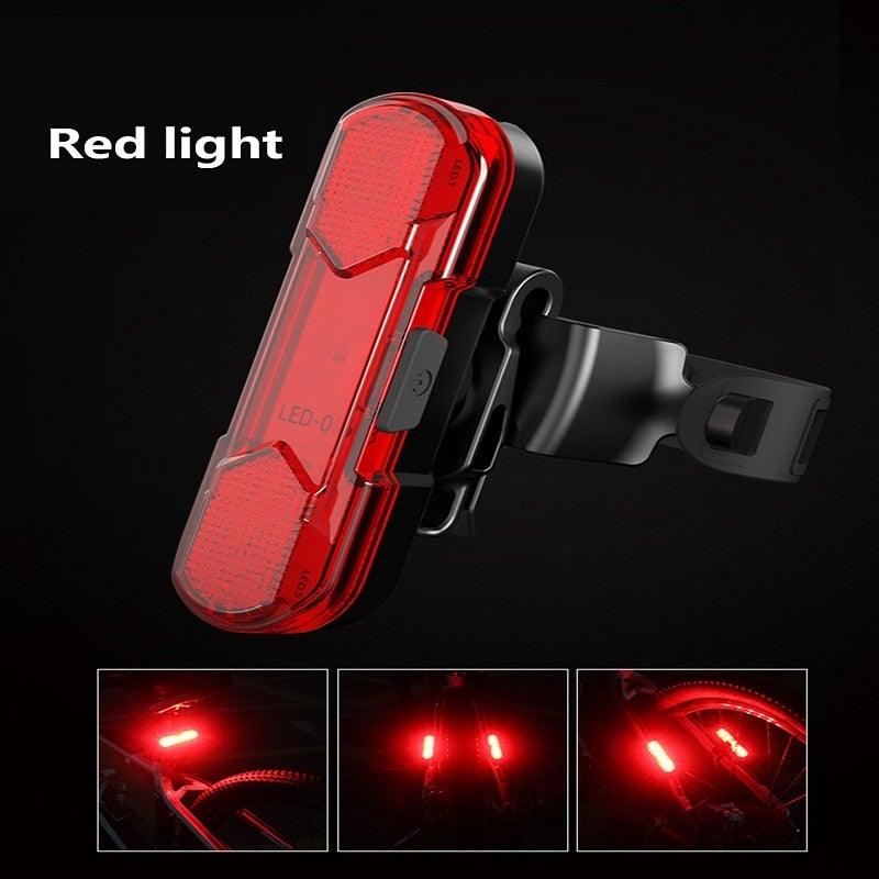 Feux de vélo étanches pour la conduite, feu arrière, rechargeable par USB, phare de VTT, éclairage de vélo, feu arrière, lampe de sécurité de vélo lumineuse, lampe torche de cyclisme