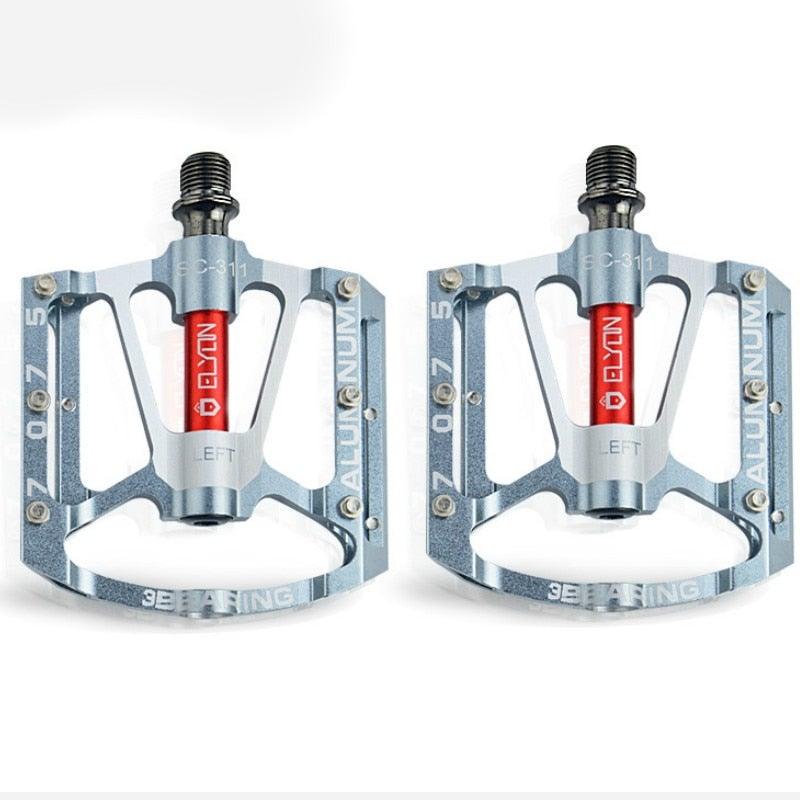 Pédales de vélo Plates VTT Route 3 Roulements Étanches Vélo de Montagne aluminium Large Plateforme Pédales VTT Pédales Vélo Plates Légères Pédales de Vélo de Route Fibre Roulement Scellé Pédales Plates