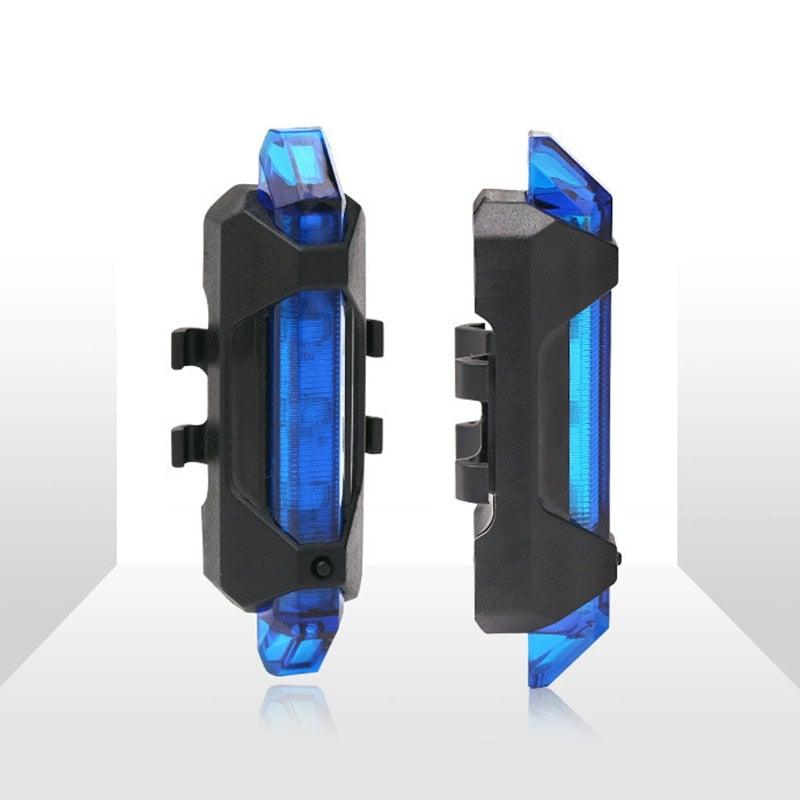 Feu arrière de vélo LED, rechargeable par USB, lampe VTT étanche, feu avant et arrière de vélo, feu de trottinette, phare arrière de vélo clignotant, lampe de sécurité d'avertissement pour le cyclisme