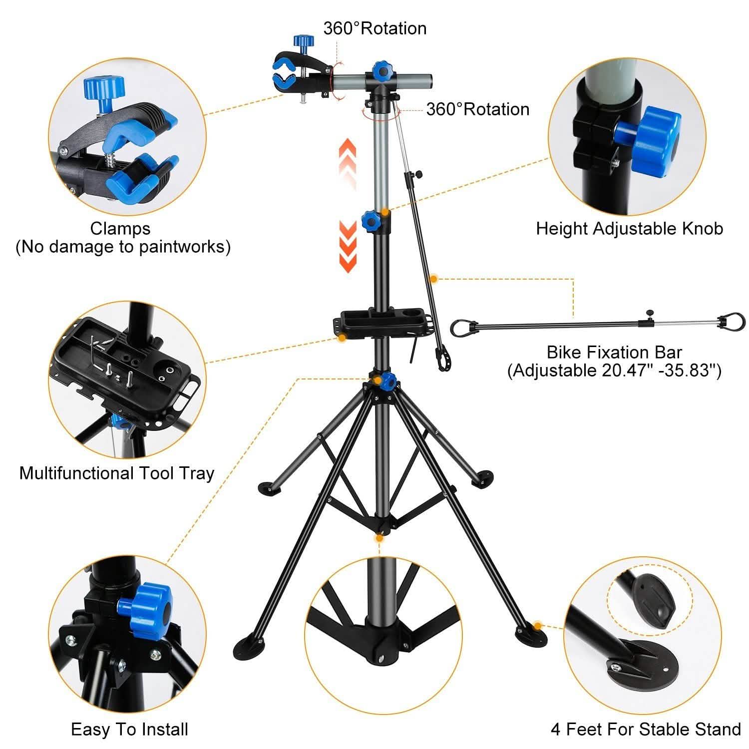 Support de Réparation de Vélo Pliable