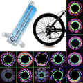 Éclairage de jante de vélo LED avec 32 motifs lumineux changeants, pour roue de vélo, moto, VTT, lampe à rayons clignotante pour cyclisme en plein air.