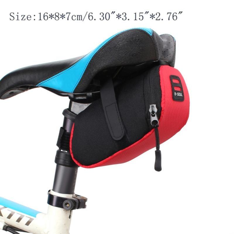 Sac étanche pour vélo Sac de rangement étanche pour vélo Sacoche de selle Pochette de cyclisme Accessoires Sac de vélo Sac de vélo sous la selle Sacoche de vélo étanche pour VTT et vélos de route pour le rangement des accessoires de cyclisme et des outils