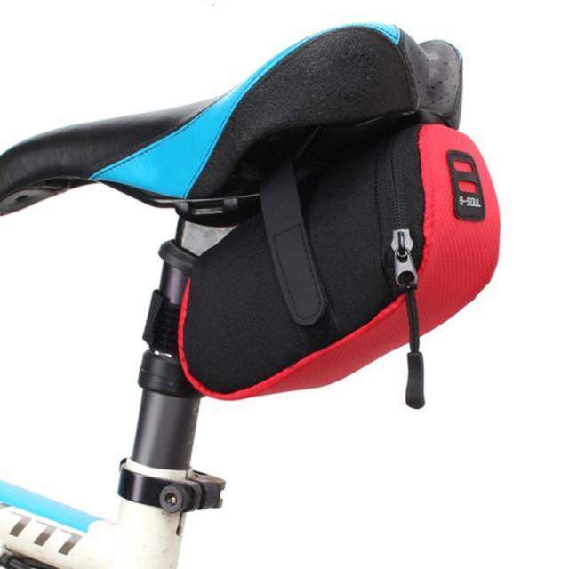 Sac étanche pour vélo Sac de rangement étanche pour vélo Sacoche de selle Pochette de cyclisme Accessoires Sac de vélo Sac de vélo sous la selle Sacoche de vélo étanche pour VTT et vélos de route pour le rangement des accessoires de cyclisme et des outils