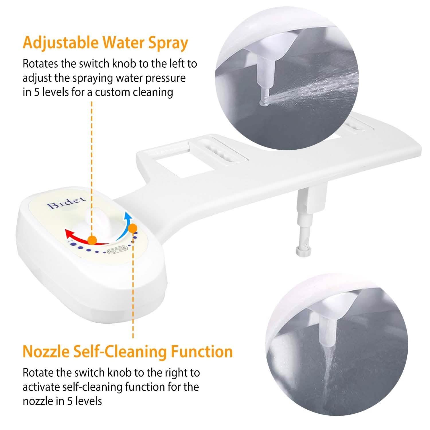 Jet d'eau fraîche pour bidet