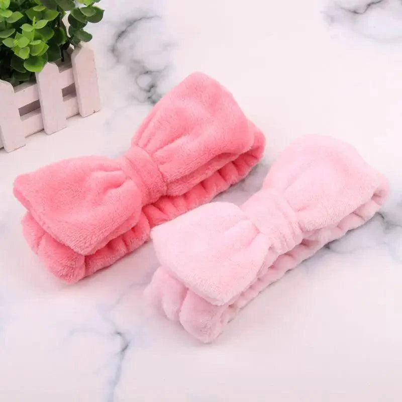 Grands bandeaux élastiques doux, pour SPA, douche, maquillage, lavage du visage, bandeau pour filles, accessoires pour cheveux pour femmes