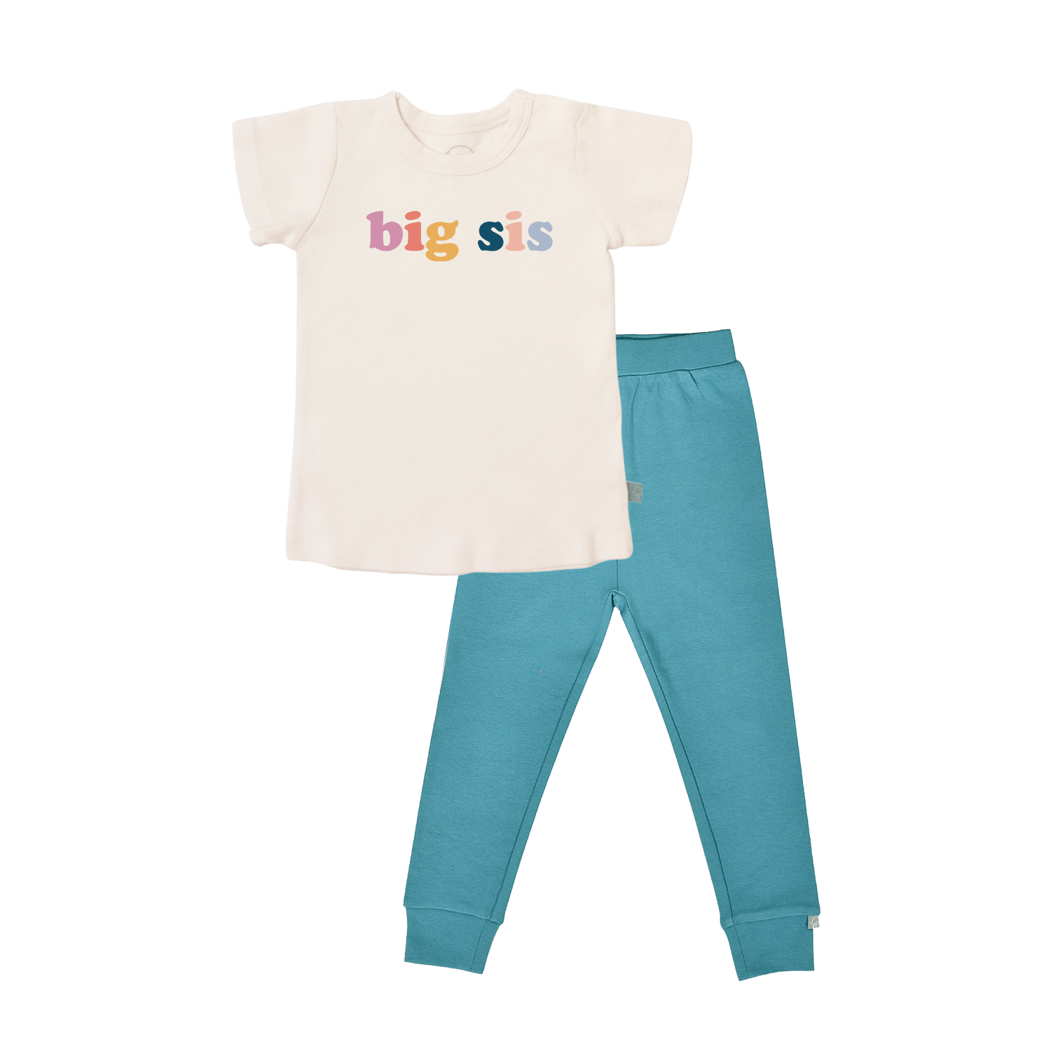 ensemble de pyjama à manches courtes | grande sœur turquoise vintage