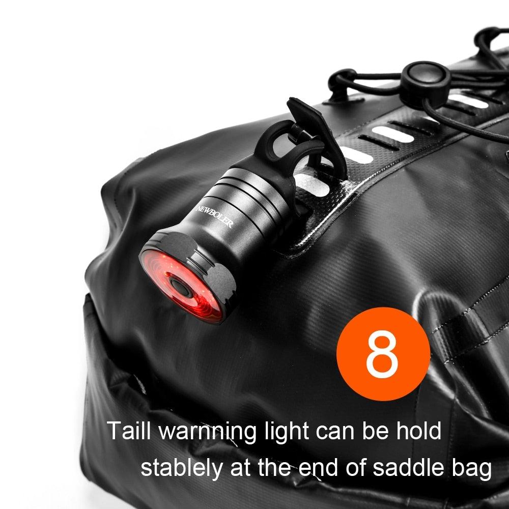 Sac de Vélo Imperméable Grande Capacité Sacoche de Vélo Pliable pour Vélo de Route Sac de Rangement Arrière pour Vélo Sac de Selle Imperméable Roulable Sac Arrière pour Vélo Noir 13L
