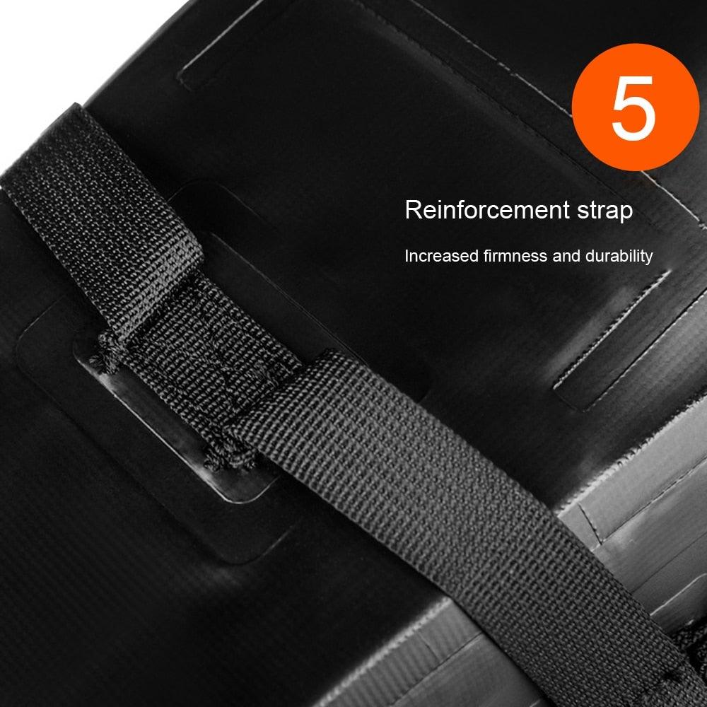 Sac de Vélo Imperméable Grande Capacité Sacoche de Vélo Pliable pour Vélo de Route Sac de Rangement Arrière pour Vélo Sac de Selle Imperméable Roulable Sac Arrière pour Vélo Noir 13L