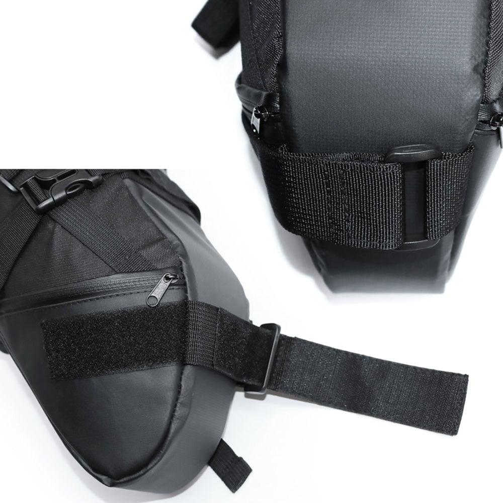 Sac de Vélo Imperméable Grande Capacité Sacoche de Vélo Pliable pour Vélo de Route Sac de Rangement Arrière pour Vélo Sac de Selle Imperméable Roulable Sac Arrière pour Vélo Noir 13L