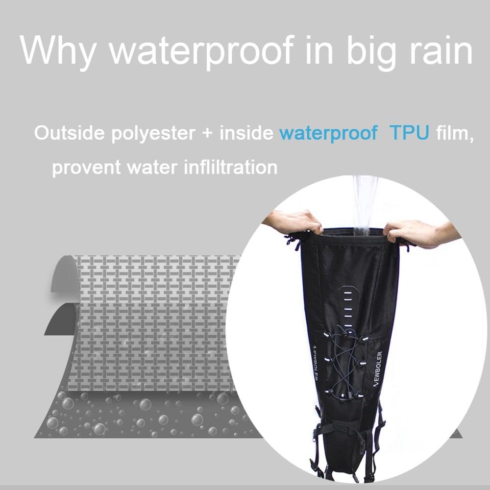 Sac de Vélo Imperméable Grande Capacité Sacoche de Vélo Pliable pour Vélo de Route Sac de Rangement Arrière pour Vélo Sac de Selle Imperméable Roulable Sac Arrière pour Vélo Noir 13L