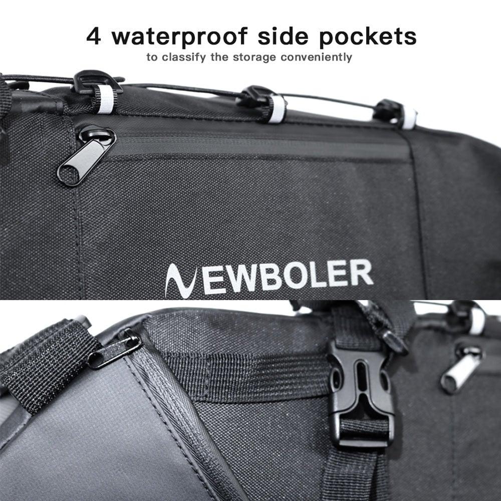 Sac de Vélo Imperméable Grande Capacité Sacoche de Vélo Pliable pour Vélo de Route Sac de Rangement Arrière pour Vélo Sac de Selle Imperméable Roulable Sac Arrière pour Vélo Noir 13L