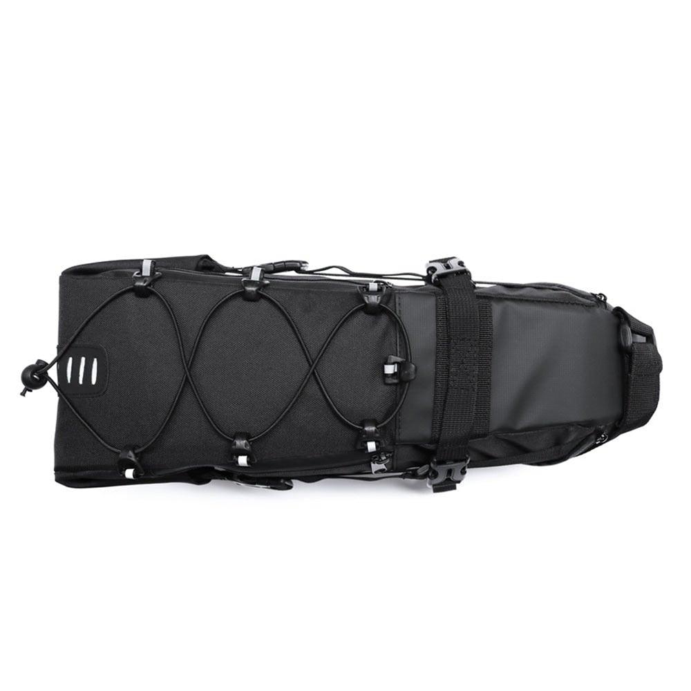 Sac de Vélo Imperméable Grande Capacité Sacoche de Vélo Pliable pour Vélo de Route Sac de Rangement Arrière pour Vélo Sac de Selle Imperméable Roulable Sac Arrière pour Vélo Noir 13L