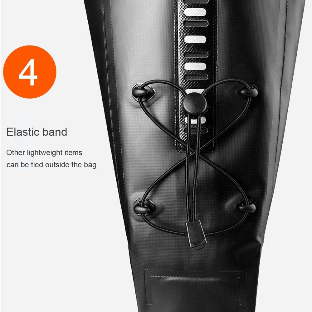 Sac de Vélo Imperméable Grande Capacité Sacoche de Vélo Pliable pour Vélo de Route Sac de Rangement Arrière pour Vélo Sac de Selle Imperméable Roulable Sac Arrière pour Vélo Noir 13L