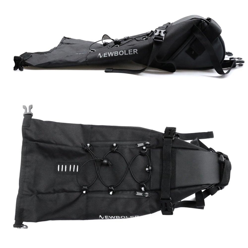 Sac de Vélo Imperméable Grande Capacité Sacoche de Vélo Pliable pour Vélo de Route Sac de Rangement Arrière pour Vélo Sac de Selle Imperméable Roulable Sac Arrière pour Vélo Noir 13L