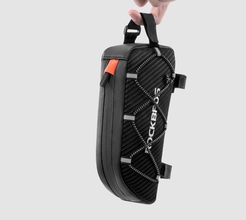 Sacoche de vélo étanche réfléchissante avant de cadre de vélo, grande capacité, ultralégère, sacoche de vélo de cyclisme, sacoche de cadre avant, sac de rangement de vélo résistant à l'eau, grande pochette de vélo