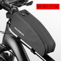 Sacoche de vélo étanche réfléchissante avant de cadre de vélo, grande capacité, ultralégère, sacoche de vélo de cyclisme, sacoche de cadre avant, sac de rangement de vélo résistant à l'eau, grande pochette de vélo