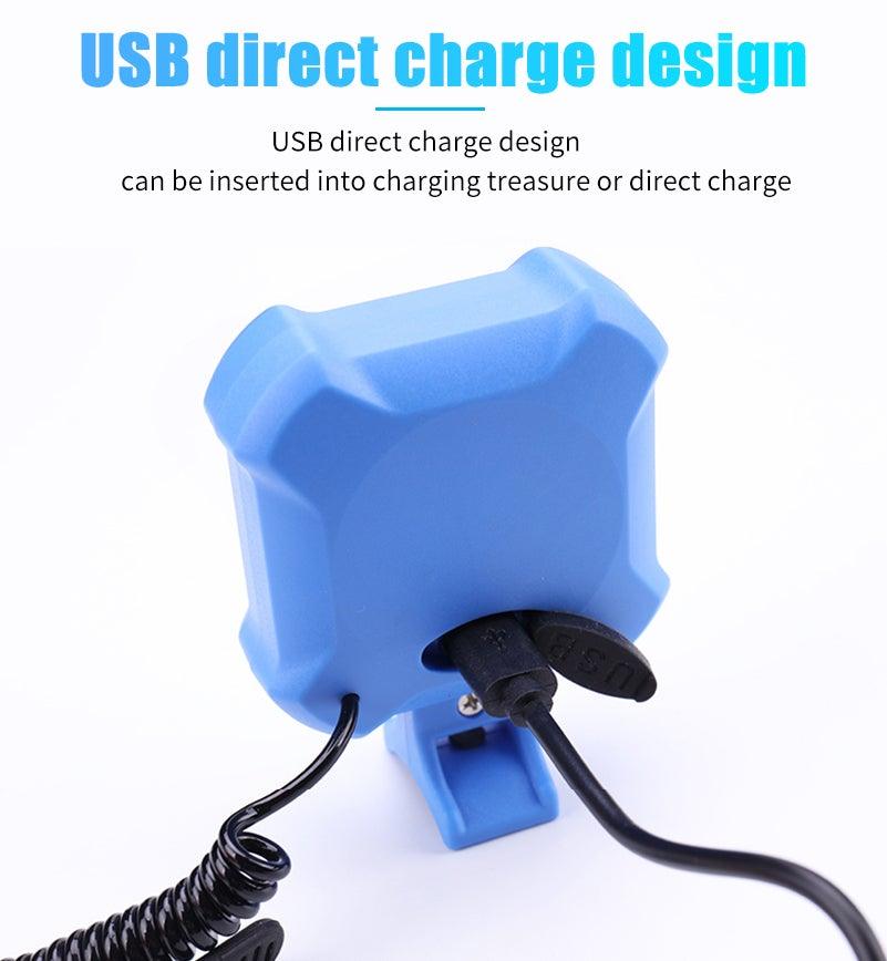 Klaxon de vélo 4 lampes Cyclisme Lumière 1200mAh Klaxon électrique Étanche USB Rechargeable Alarme Sonore Sécurité Klaxon de vélo Yeux brillants Entièrement étanche Lumen Phare rechargeable pour VTT et vélo de route