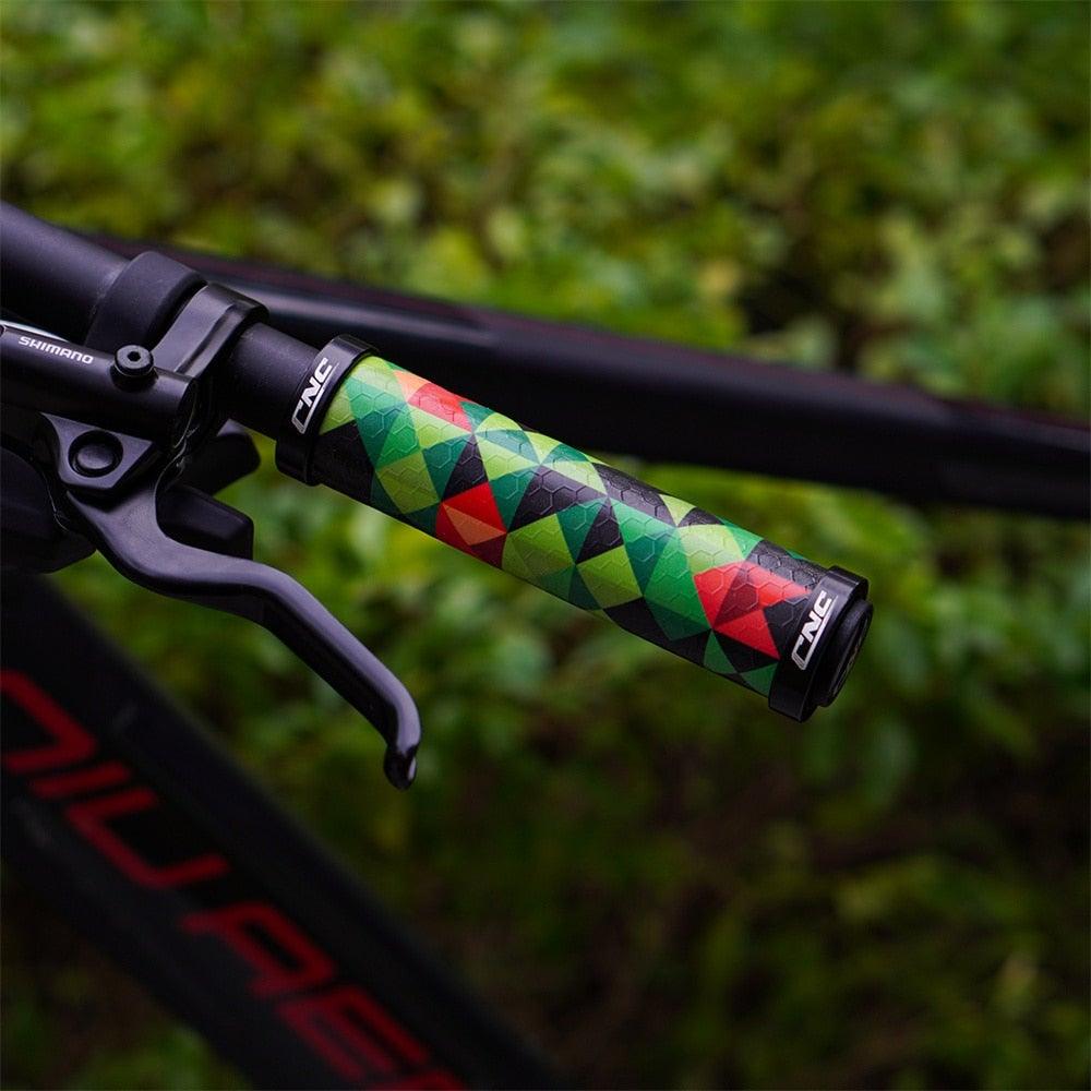 Poignées de vélo, verrouillables, pour VTT, en gel de silicone, poignées de cyclisme, antidérapantes, pour VTT et trottinettes