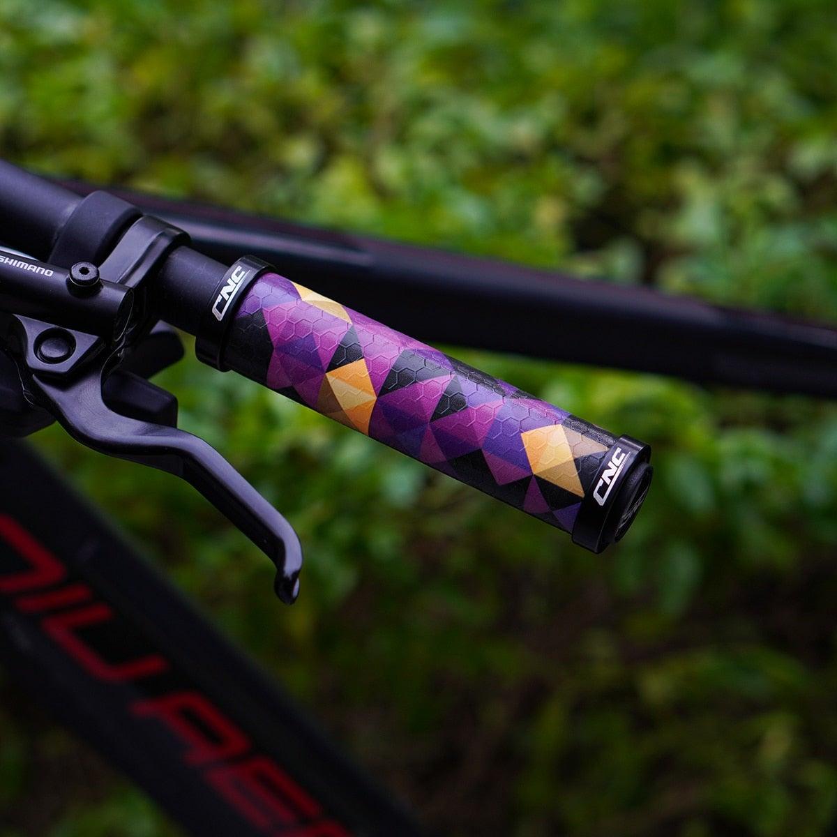 Poignées de vélo, verrouillables, pour VTT, en gel de silicone, poignées de cyclisme, antidérapantes, pour VTT et trottinettes