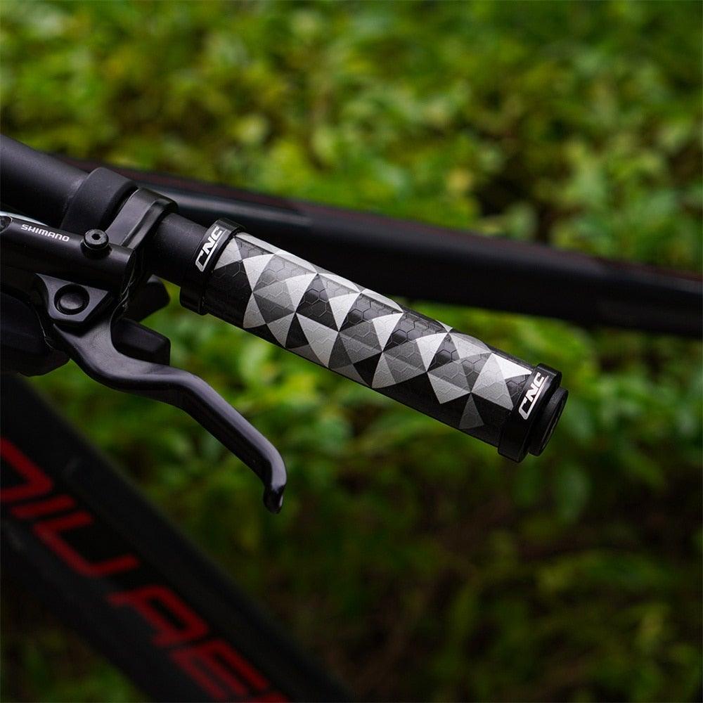 Poignées de vélo, verrouillables, pour VTT, en gel de silicone, poignées de cyclisme, antidérapantes, pour VTT et trottinettes